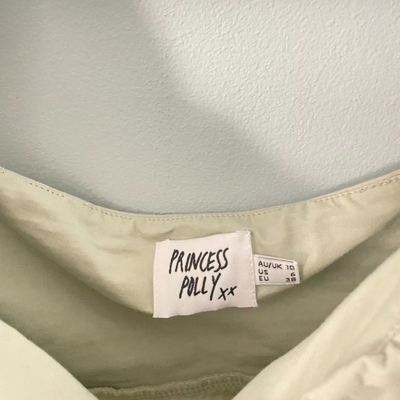 Princess Polly Tilly Long Sleeve Top Sage - Picture 7 of 7